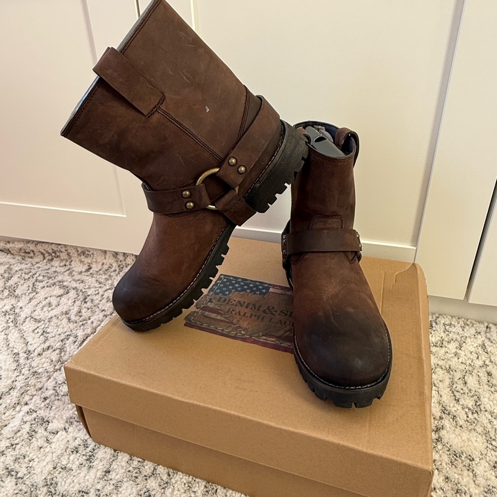 Ralph Lauren “Denim & Supply“ Men’s Leather Boots - Picture 2 of 6